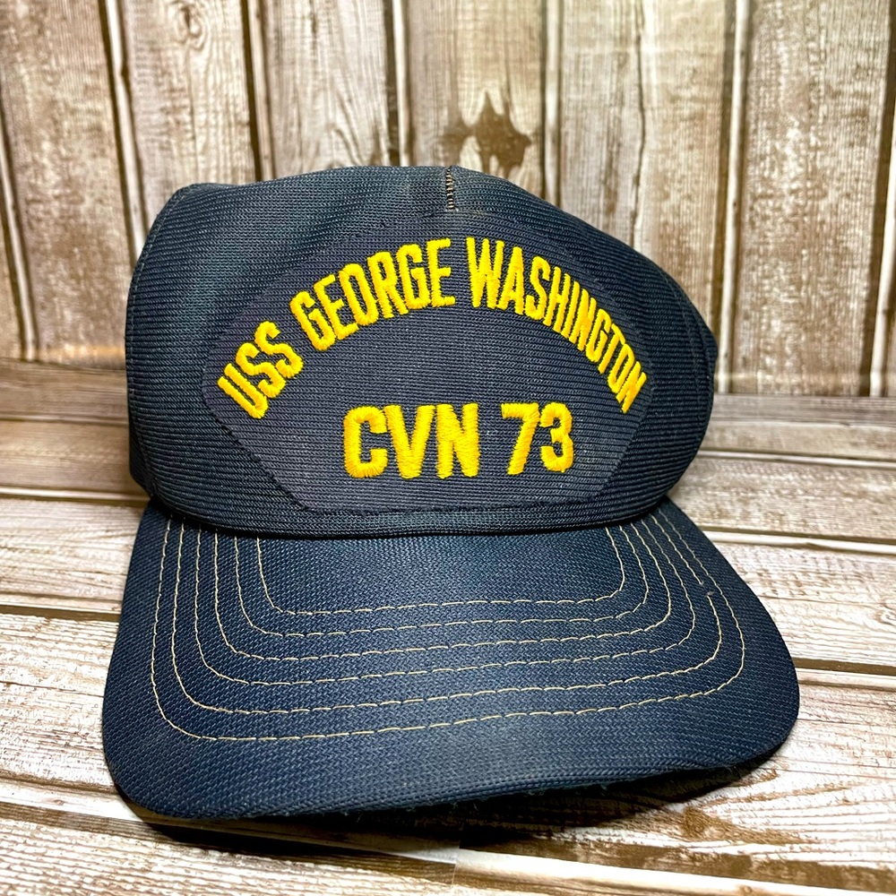USS George Washington CVN-73 Vintage SnapBack Patch Hat Navy